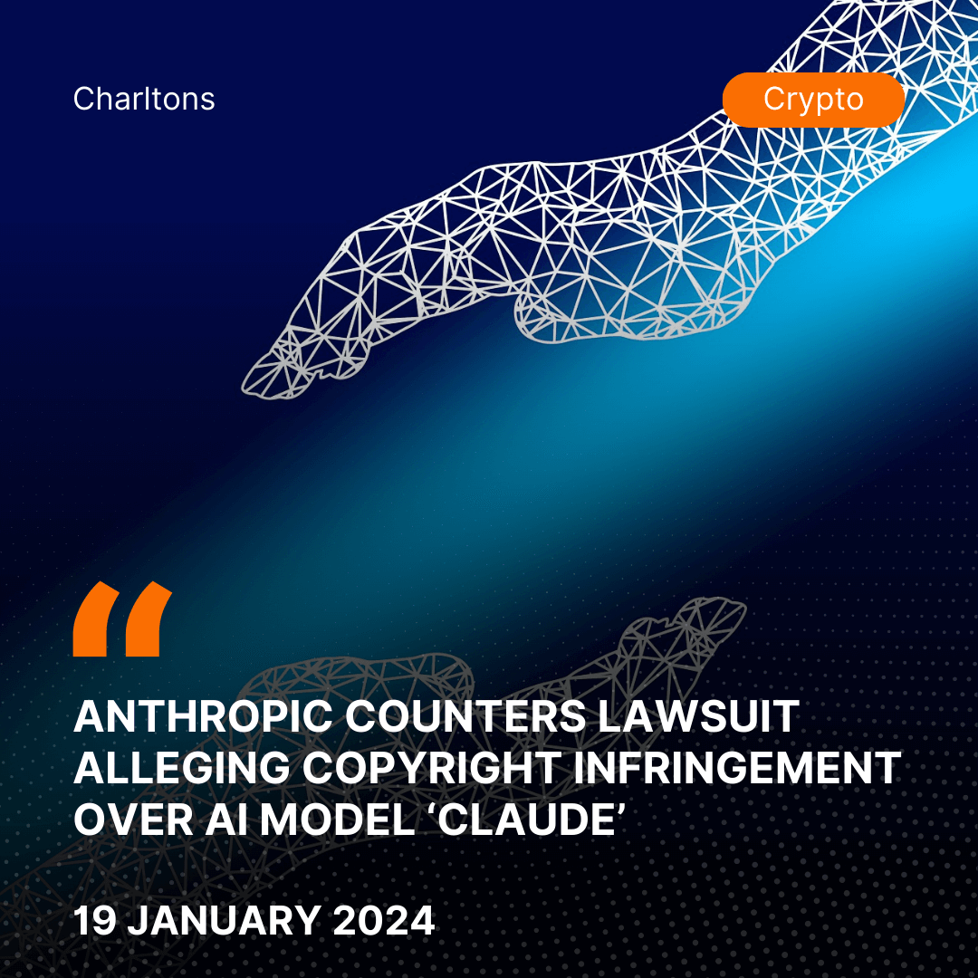 Anthropic Counters Lawsuit Alleging Copyright Infringement Over AI Model ‘Claude’