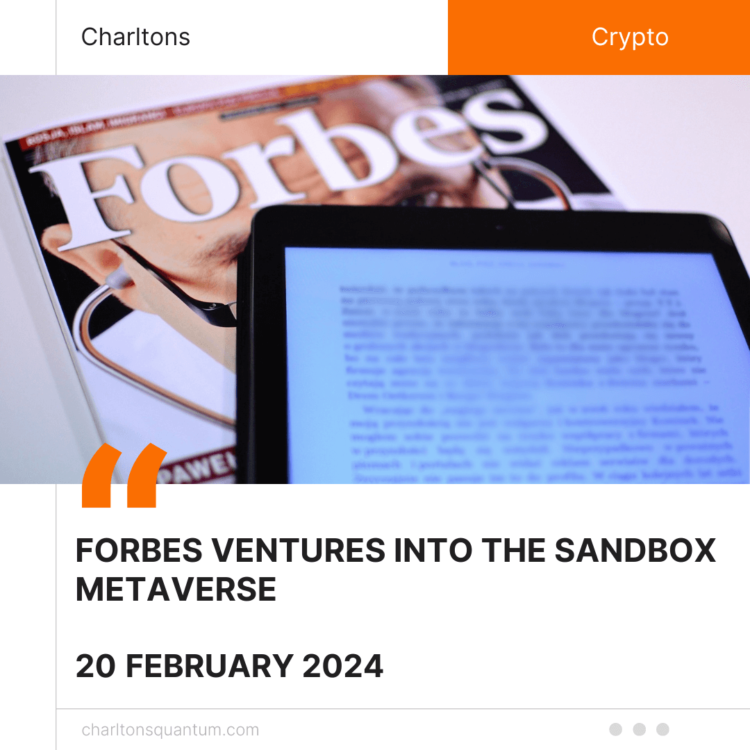 Forbes Ventures into The Sandbox Metaverse