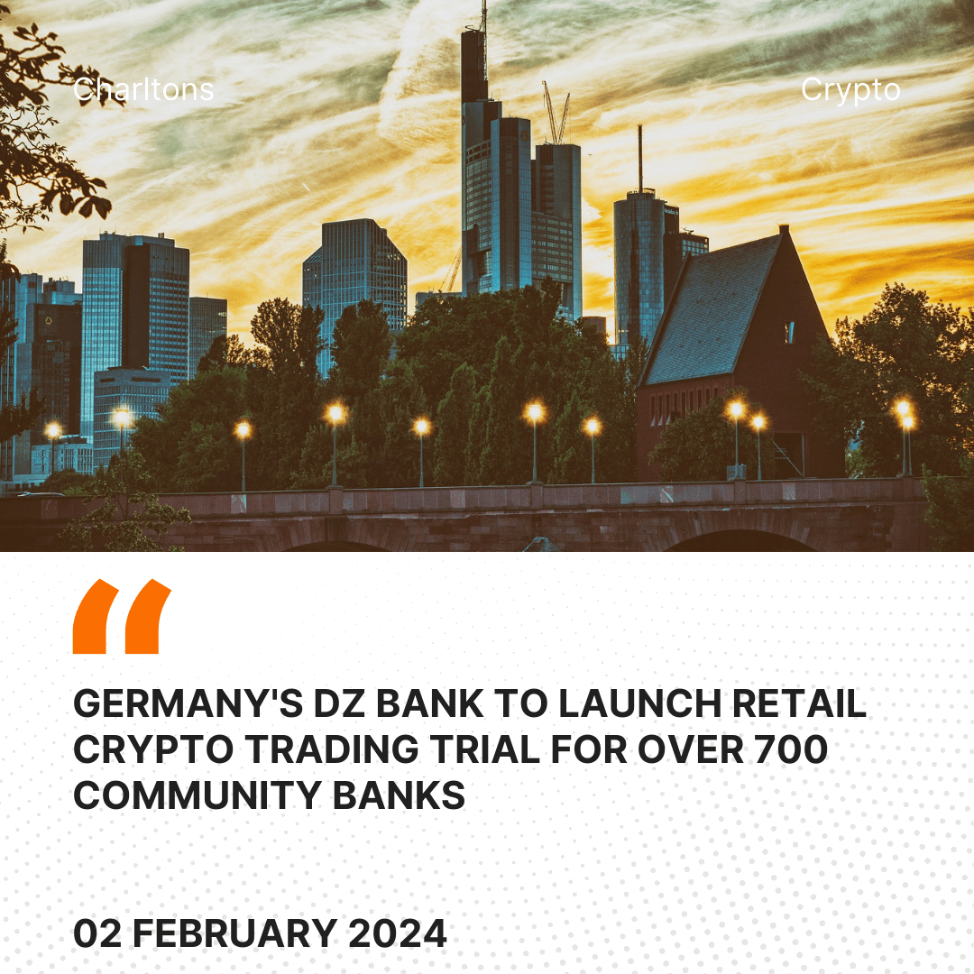 Germany’s DZ Bank to Launch Retail Crypto Trading Trial for Over 700 Community Banks