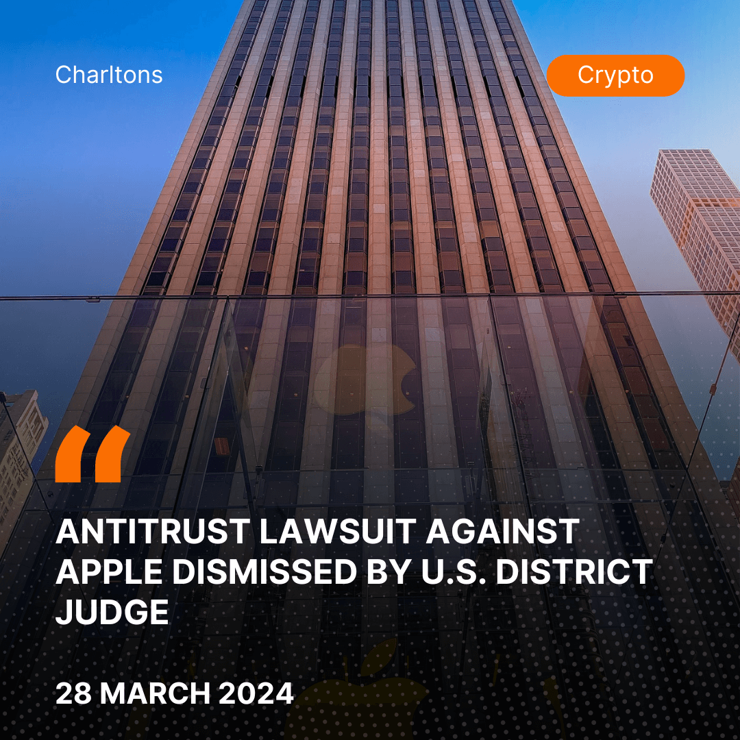 Antitrust Lawsuit Against Apple Dismissed by U.S. District Judge