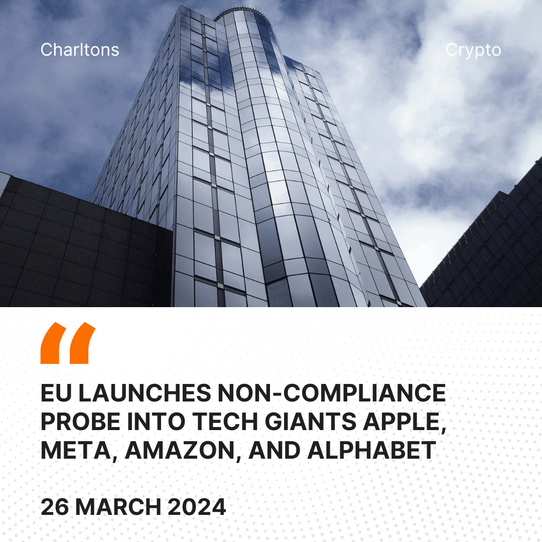 EU Launches Non-Compliance Probe into Tech Giants Apple, Meta, Amazon, and Alphabet