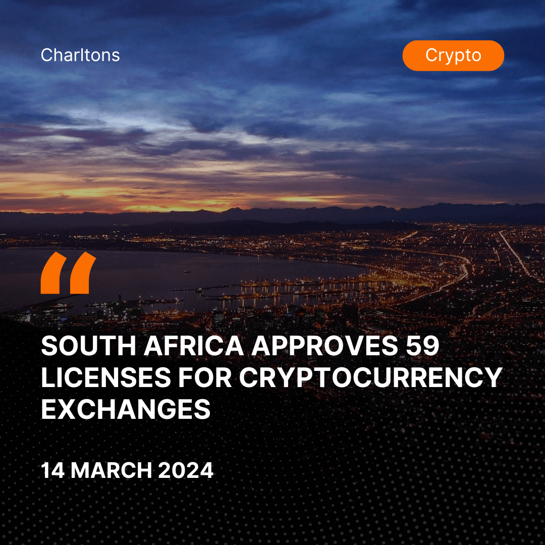 South Africa Approves 59 Licenses for Cryptocurrency Exchanges