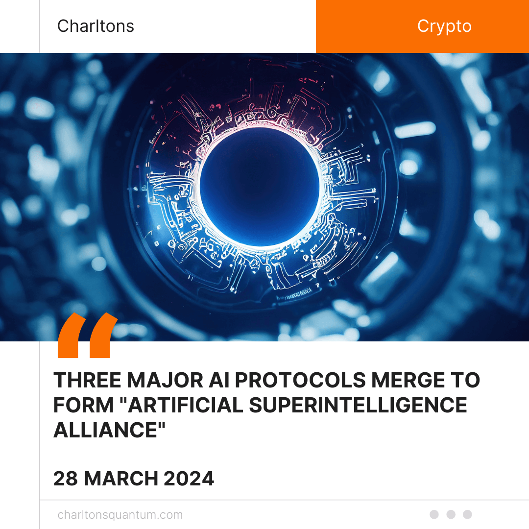 Three Major AI Protocols Merge to Form “Artificial Superintelligence Alliance”
