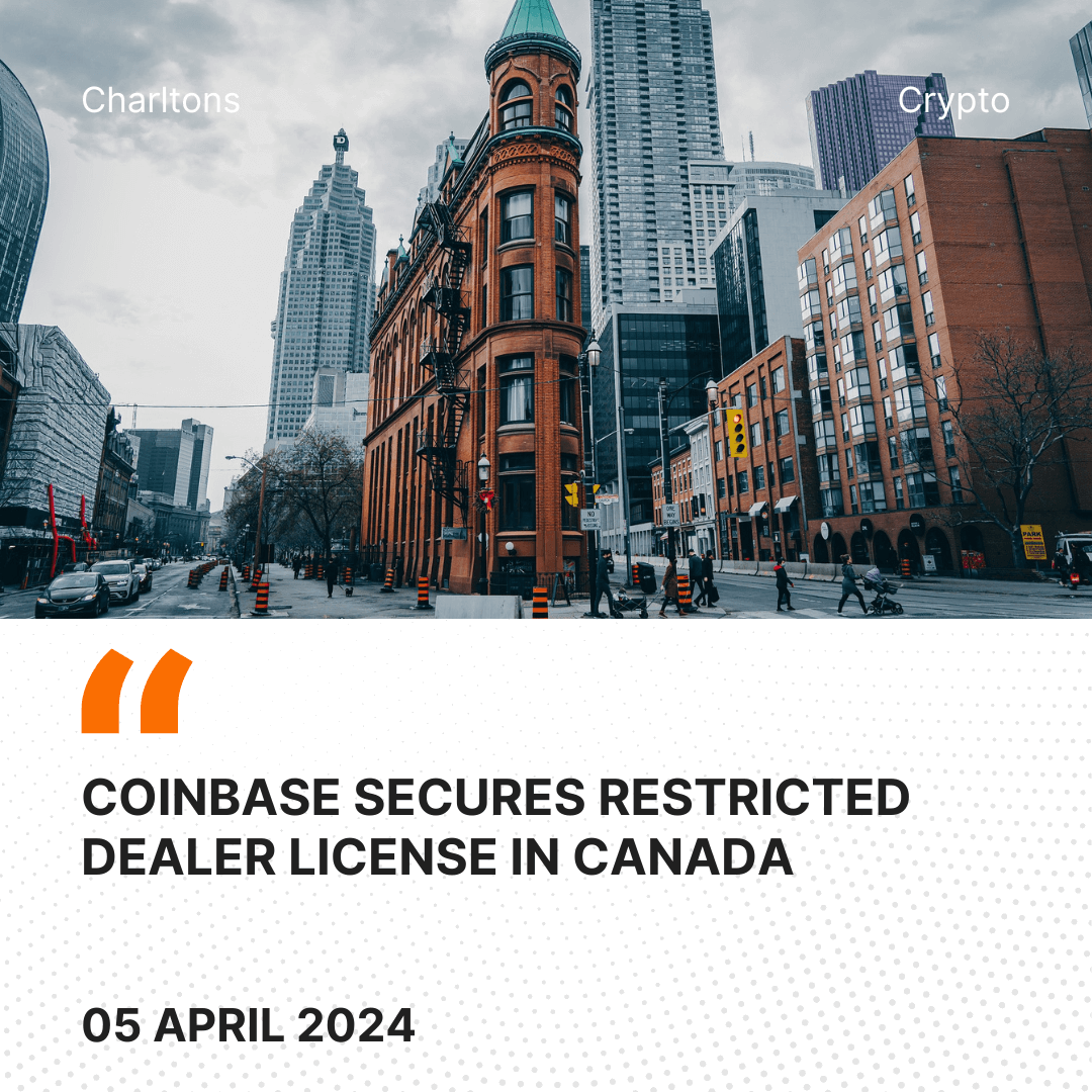 Coinbase Secures Restricted Dealer License in Canada