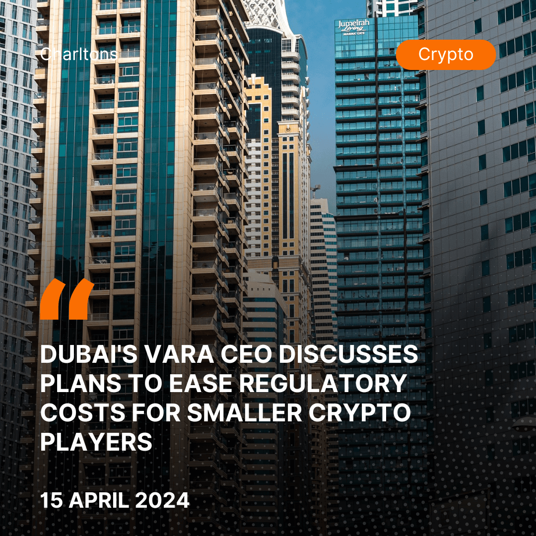 Dubai’s VARA CEO Discusses Plans to Ease Regulatory Costs for Smaller Crypto Players