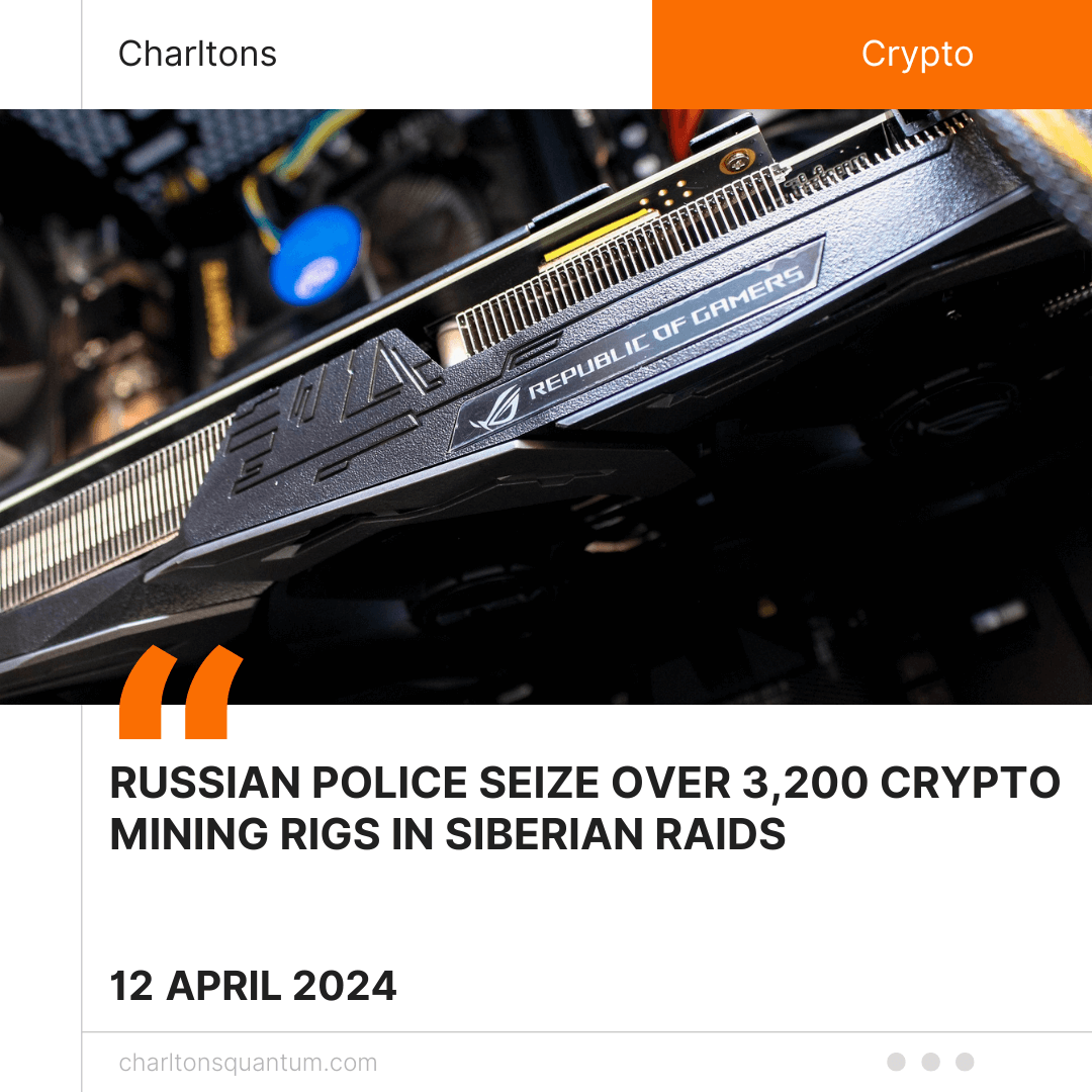 Russian Police Seize Over 3,200 Crypto Mining Rigs in Siberian Raids