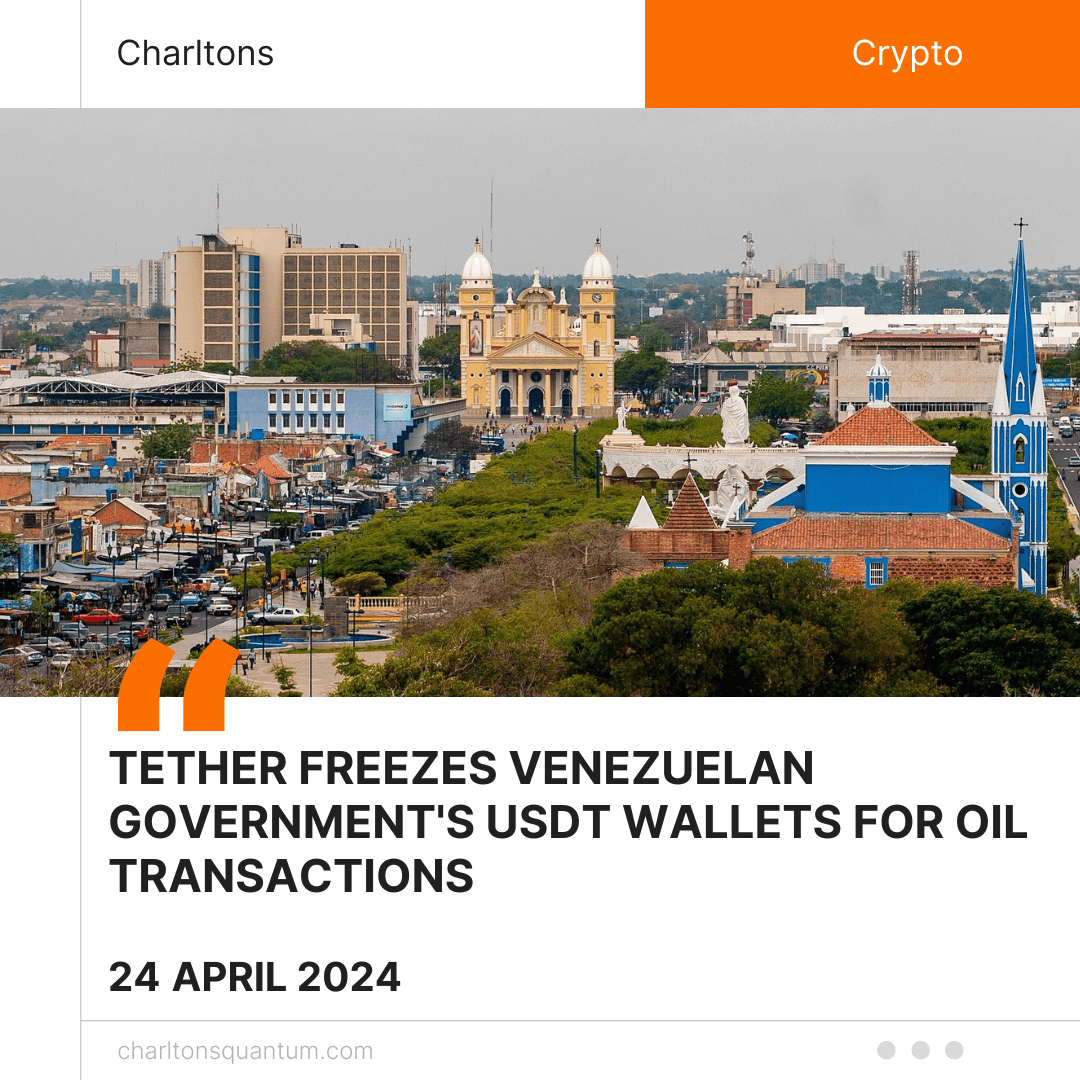 Tether Freezes Venezuelan Government’s USDT Wallets for Oil Transactions