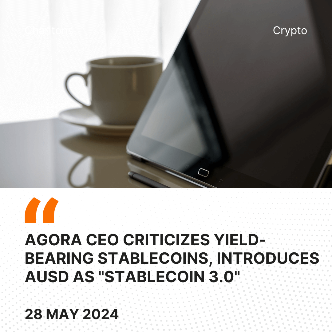 Agora CEO Criticizes Yield-Bearing Stablecoins, Introduces AUSD as “Stablecoin 3.0”