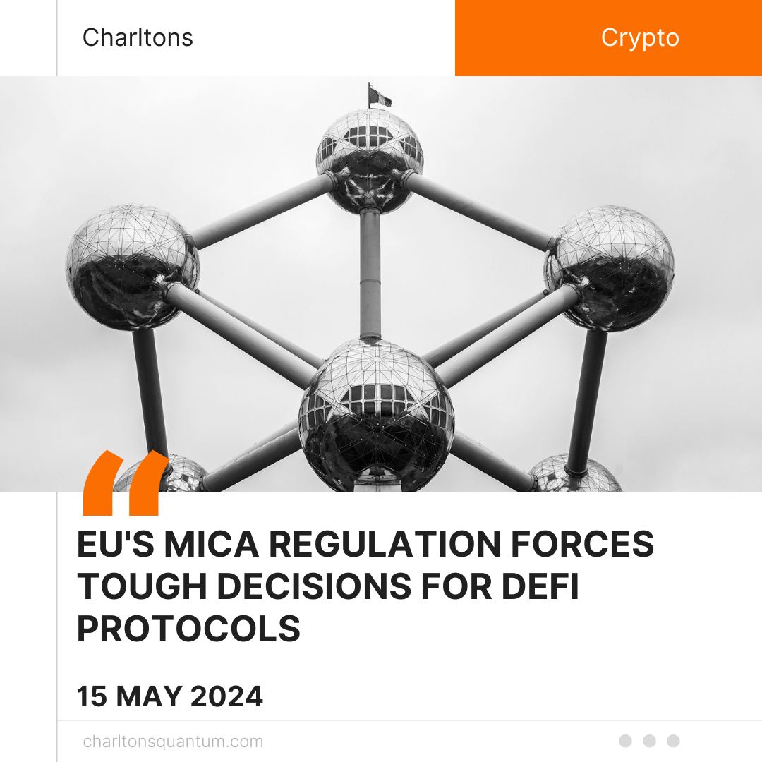 EU’s MiCA Regulation Forces Tough Decisions for DeFi Protocols