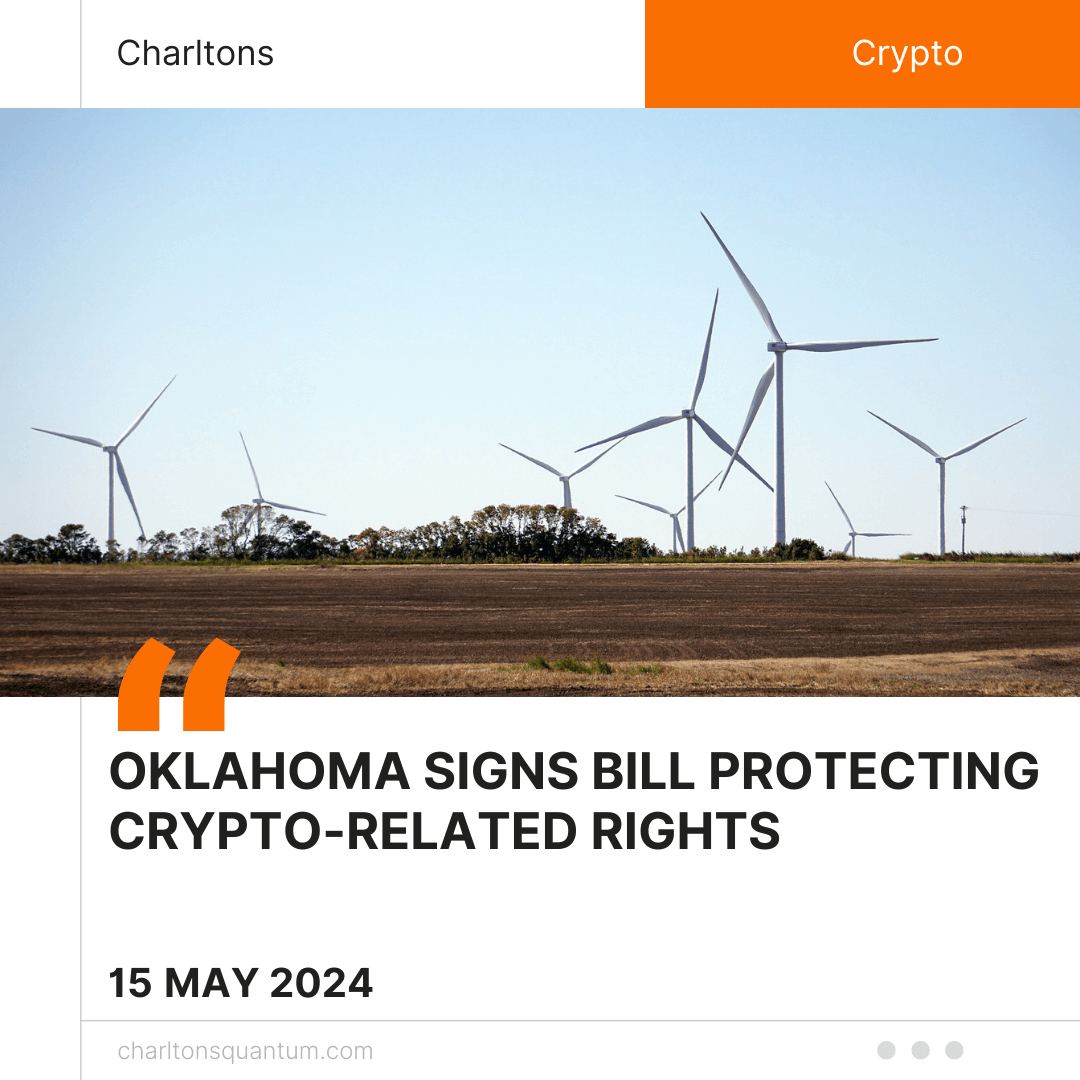 Oklahoma Signs Bill Protecting Crypto-Related Rights