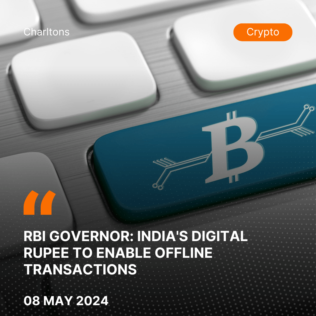 RBI Governor: India’s Digital Rupee to Enable Offline Transactions