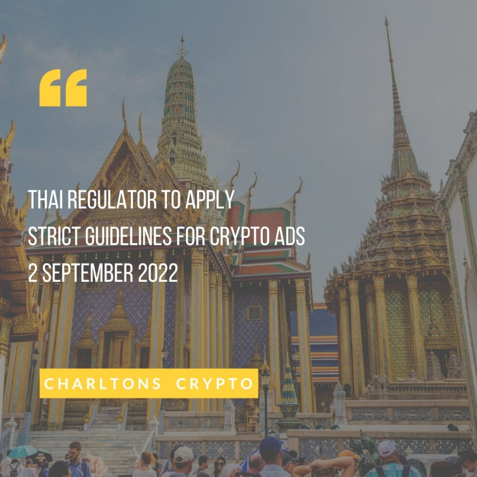 Thai Regulator to Apply Strict Guidelines for Crypto ADS Charltons