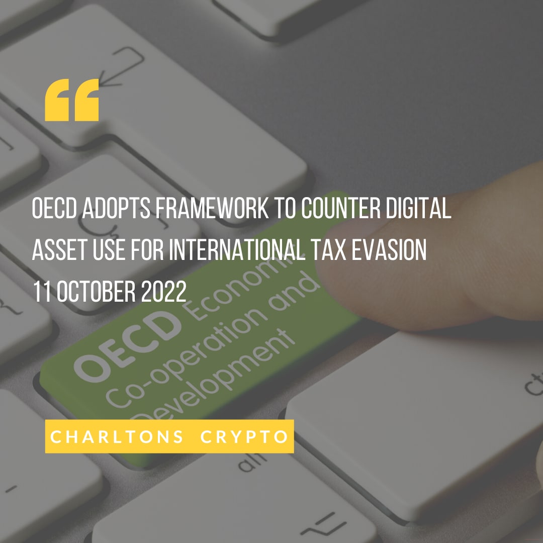 OECD Adopts Framework to Counter Digital Asset USE for International Tax Evasion