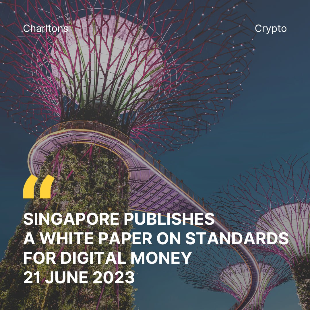 Singapore Publishes a White Paper on Standards for Digital Money