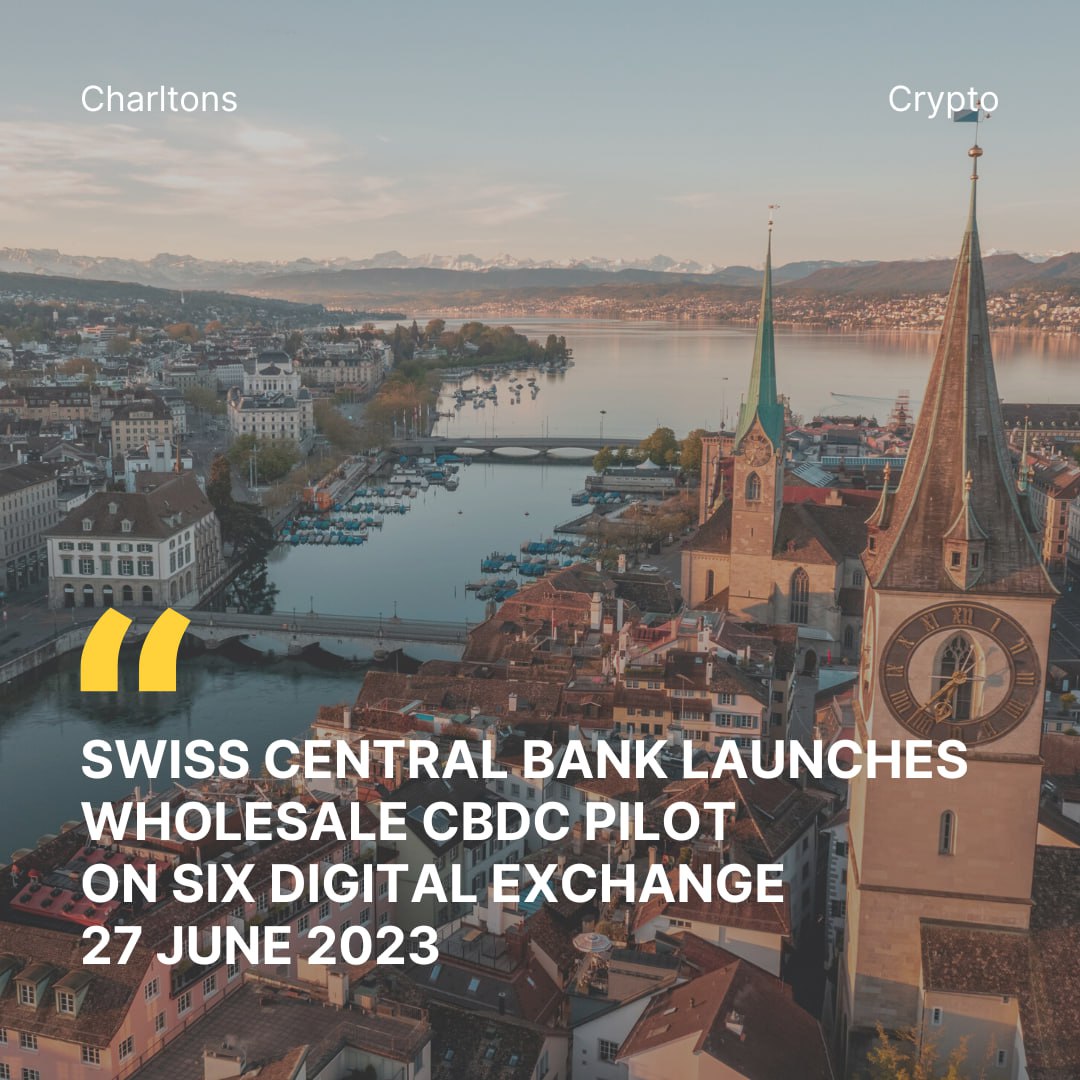 Swiss Central Bank Launches Wholesale CBDC Pilot on Six Digital Echange