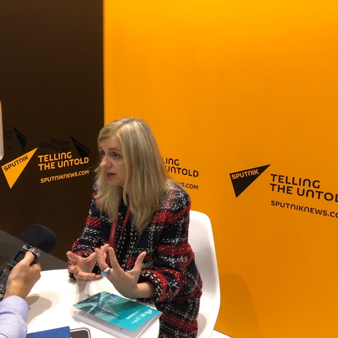 Julia Charlton shares thoughts with Sputnik radio about digitalisation in Russia’s Far East at the Eastern Economic Forum 2018