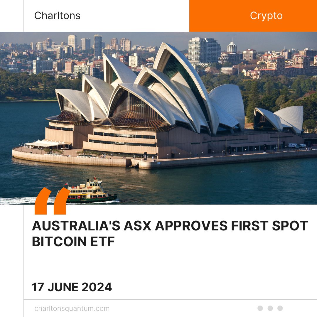 Australia's ASX Approves First Spot Bitcoin ETF