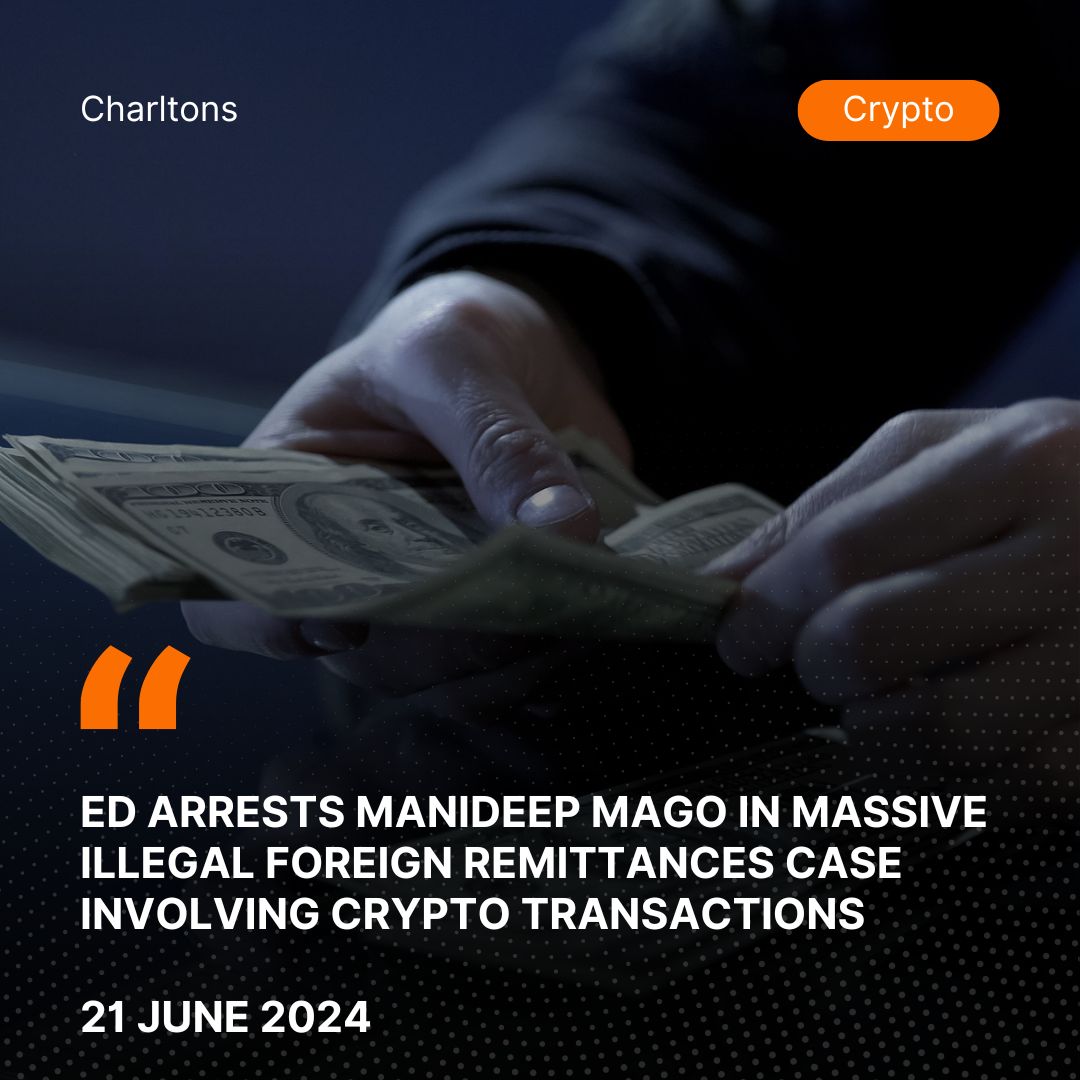 ED Arrests Manideep Mago in Massive Illegal Foreign Remittances Case Involving Crypto Transactions