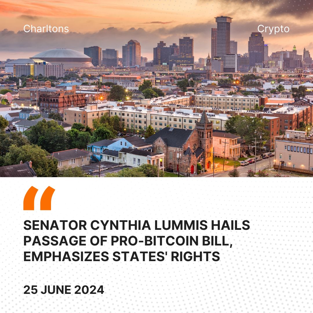 Senator Cynthia Lummis Hails Passage of Pro-Bitcoin Bill, Emphasizes States' Rights