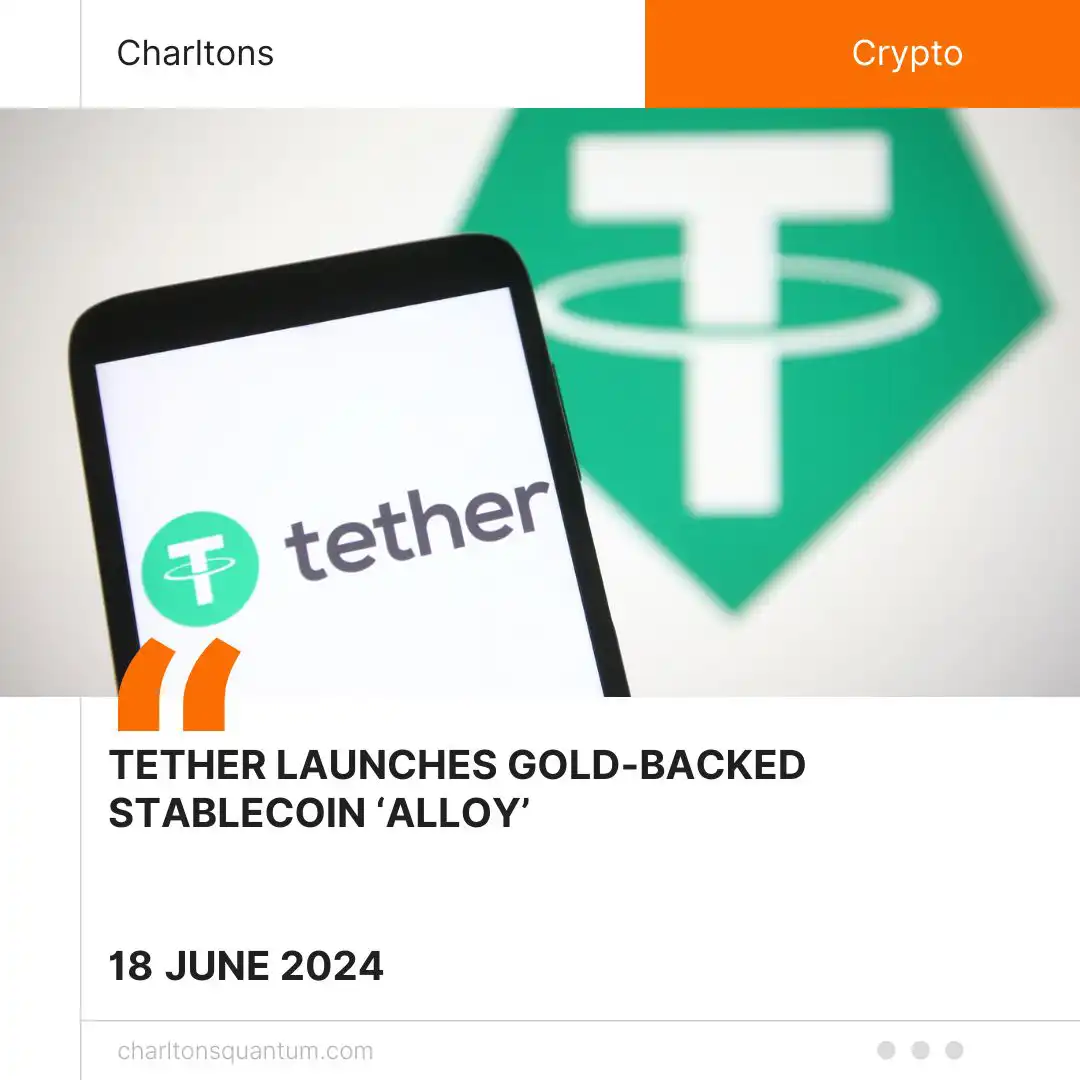 Tether Launches Gold-Backed Stablecoin ‘Alloy’