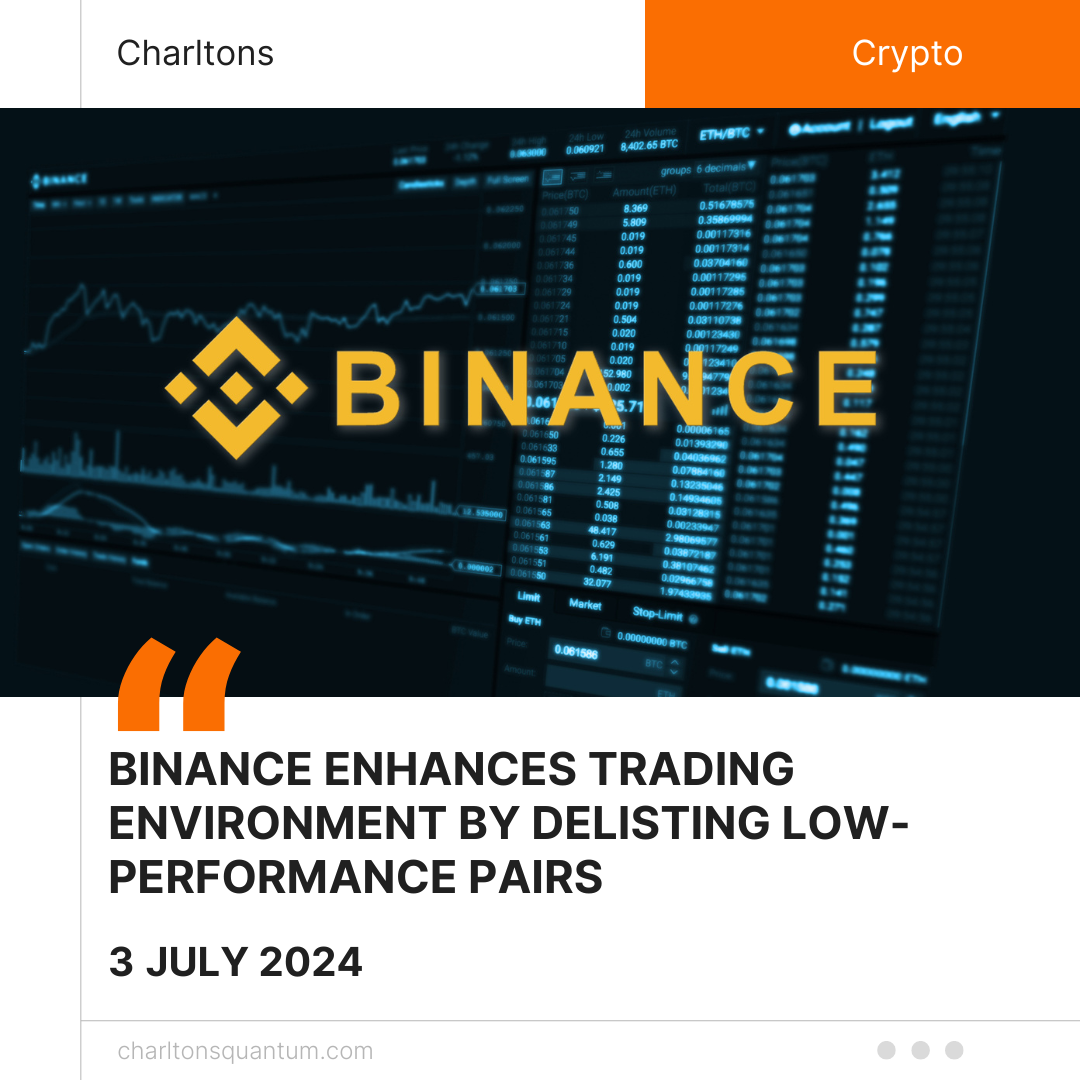 Binance Enhances Trading Environment by Delisting Low-Performance Pairs