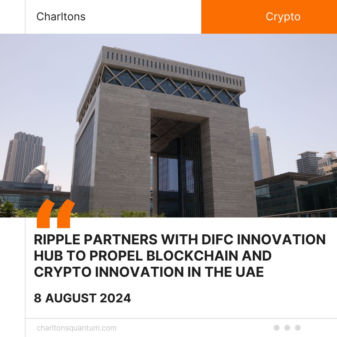 Ripple Partners with DIFC Innovation Hub to Propel Blockchain and Crypto Innovation in the UAE