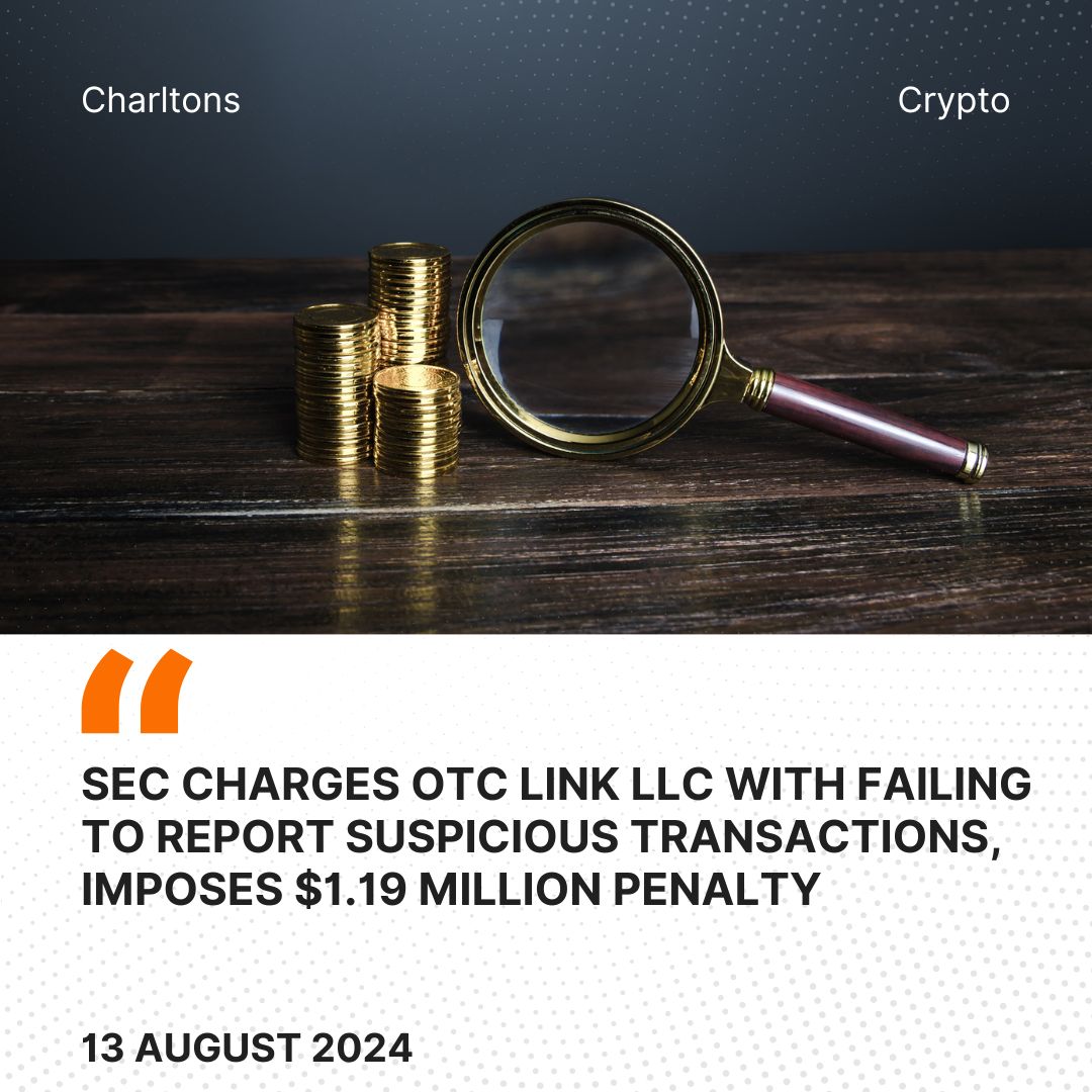 SEC Charges OTC Link LLC with Failing to Report Suspicious Transactions, Imposes .19 Million Penalty