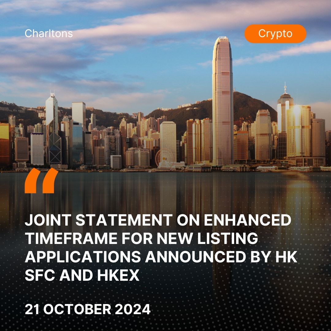 Joint Statement on Enhanced Timeframe for New Listing Applications Announced by HK SFC and HKEX