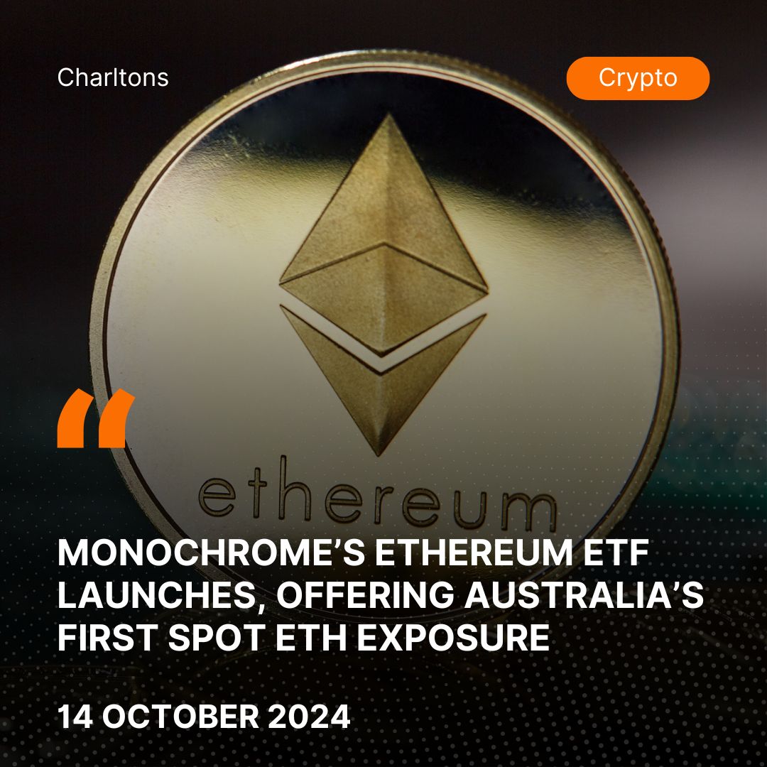 Monochrome’s Ethereum ETF Launches, Offering Australia’s First Spot ETH Exposure