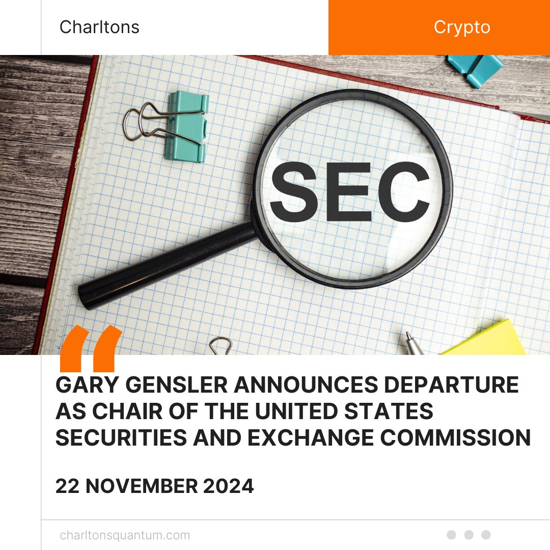 Gary Gensler Announces Departure as Chair of the United States Securities and Exchange Commission