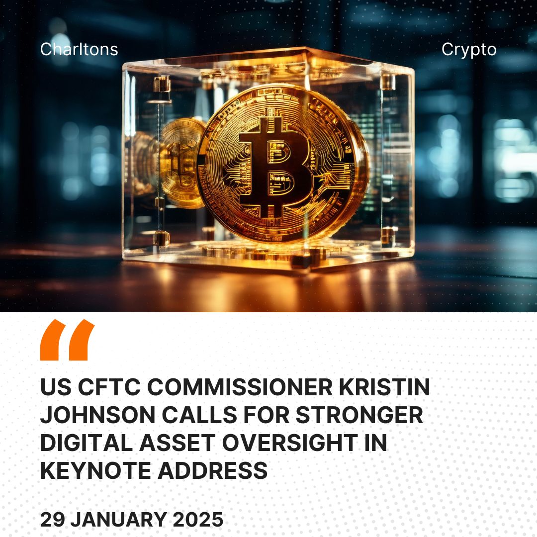 US CFTC Commissioner Kristin Johnson Calls for Stronger Digital Asset Oversight in Keynote Address