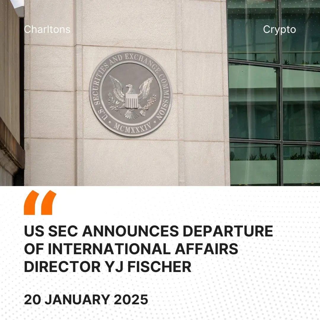 US SEC Announces Departure of International Affairs Director YJ Fischer