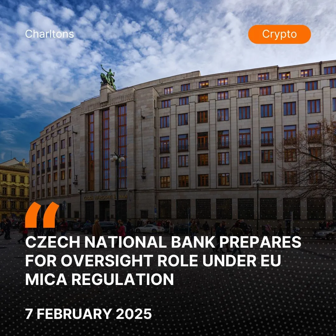 Czech National Bank Prepares for Oversight Role Under EU MiCA Regulation