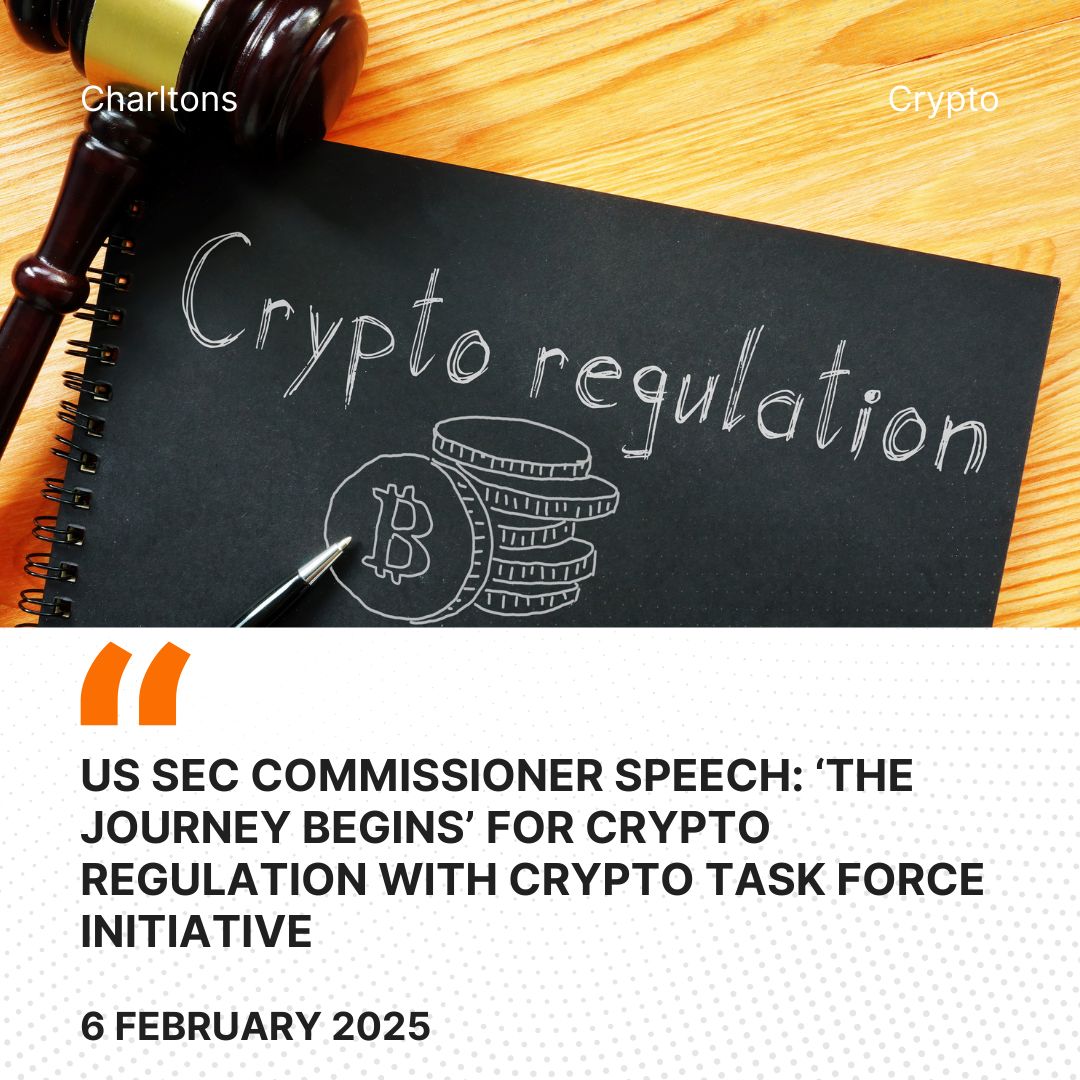 US SEC Commissioner Speech: ‘The Journey Begins’ for Crypto Regulation with Crypto Task Force Initiative