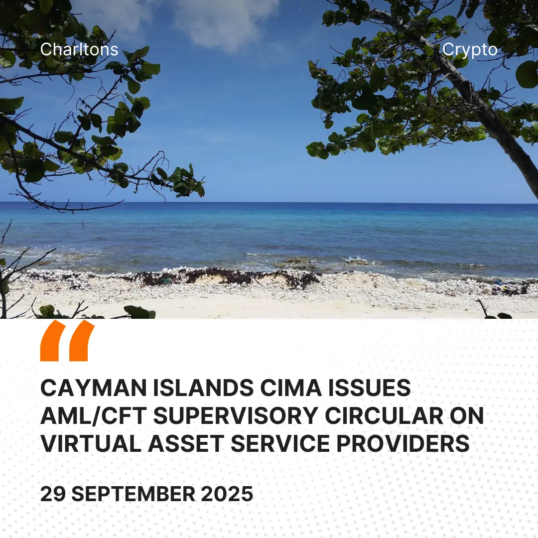 Cayman Islands CIMA Issues AML/CFT Supervisory Circular on Virtual Asset Service Providers