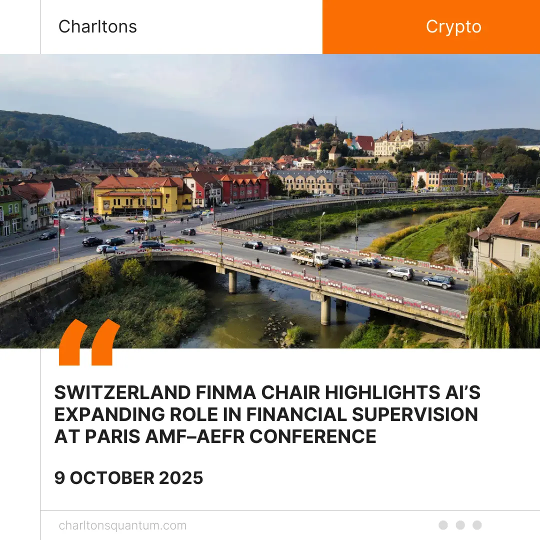 Switzerland FINMA Chair Highlights AI’s Expanding Role in Financial Supervision at Paris AMF–AEFR Conference