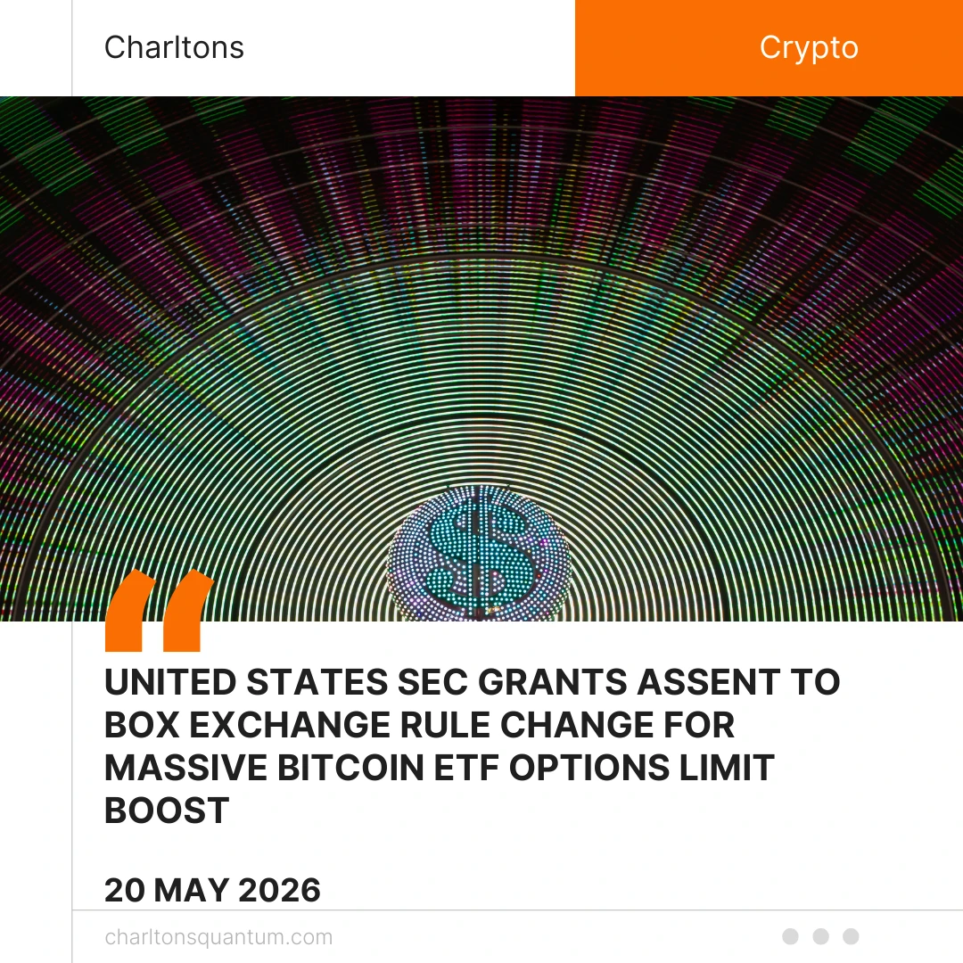 United States SEC Grants assent to BOX Exchange Rule Change for Massive Bitcoin ETF Options Limit Boost