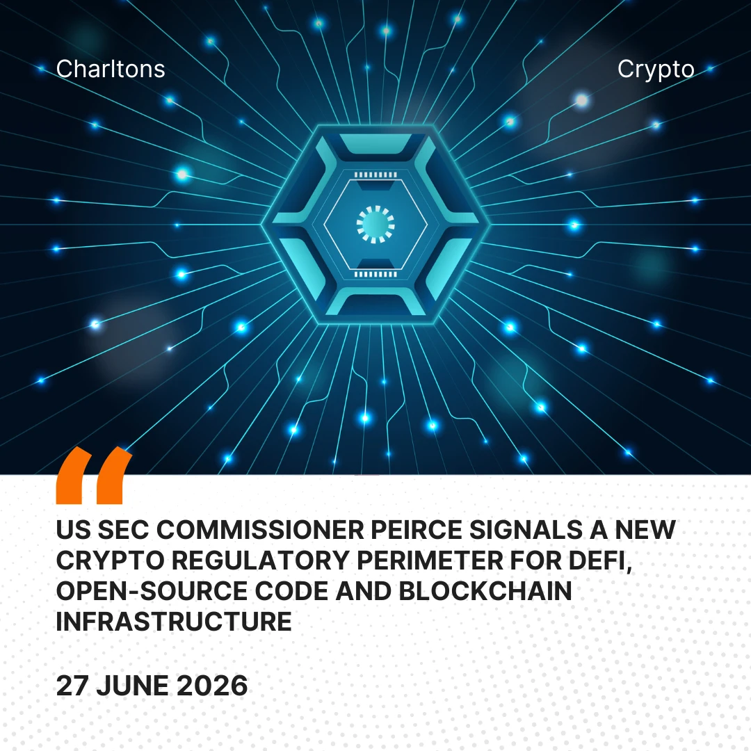 US SEC Commissioner Peirce Signals a New Crypto Regulatory Perimeter for DeFi, Open-Source Code and Blockchain Infrastructure