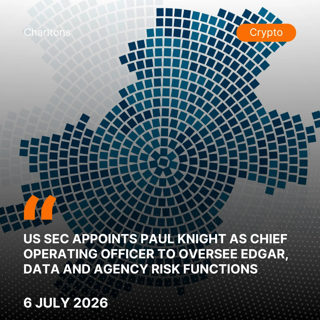 US SEC Appoints Paul Knight as Chief Operating Officer to Oversee EDGAR, Data and Agency Risk Functions