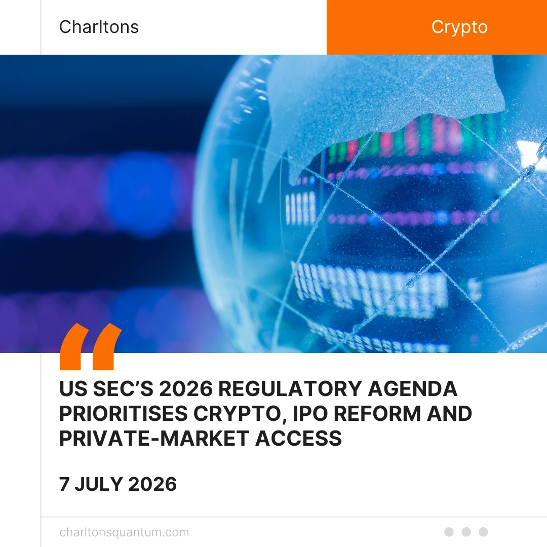 US SEC’s 2026 Regulatory Agenda Prioritises Crypto, IPO Reform and Private-Market Access